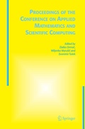 Cover: Proceedings of the Conference on Applied Mathematics and Scientific Computing - Springer