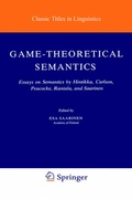 Cover: Game-Theoretical Semantics - Springer