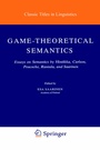 Cover: Game-Theoretical Semantics - Kluwer Academic Publishers