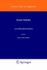 Enlarge image Cover: Mass Terms: Some Philosophical Problems - Springer