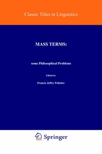 Enlarge image Cover: Mass Terms: Some Philosophical Problems - Kluwer Academic Publishers