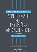 Cover: Dictionary of Applied Math for Engineers and Scientists - CRC Press