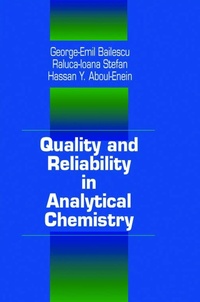 Abbildung von: Quality and Reliability in Analytical Chemistry - CRC Press
