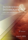 Bild: Interviewing and Interrogation for Law Enforcement - Anderson Publishing