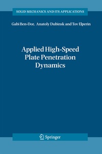 Enlarge image Cover: Applied High-Speed Plate Penetration Dynamics - Springer