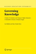 Cover: Governing Knowledge - Springer