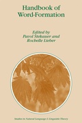 Cover: Handbook of Word-Formation - Springer