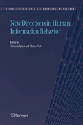 Cover: New Directions in Human Information Behavior - Springer