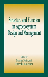 Abbildung von: Structure and Function in Agroecosystem Design and Management - CRC Press