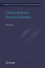 Cover: Citation Analysis in Research Evaluation - Springer