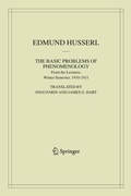 Cover: The Basic Problems of Phenomenology - Springer