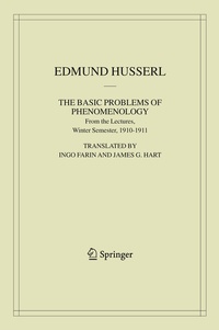 Enlarge image Cover: The Basic Problems of Phenomenology - Springer