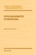 Cover: Syntax and Semantics of Prepositions - Springer