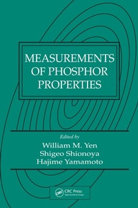 Enlarge image Cover: Measurements of Phosphor Properties - CRC Press