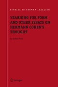 Cover: Yearning for Form and Other Essays on Hermann Cohen's Thought - Springer