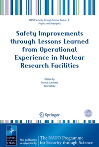 Enlarge image Cover: Safety Improvements through Lessons Learned from Operational Experience in Nuclear Research Facilities - Springer