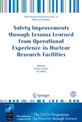 Cover: Safety Improvements through Lessons Learned from Operational Experience in Nuclear Research Facilities - Springer