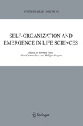 Cover: Self-organization and Emergence in Life Sciences - Springer