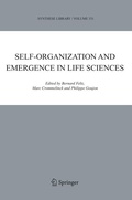 Cover: Self-organization and Emergence in Life Sciences - Springer