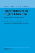Cover: Transformation in Higher Education - Springer