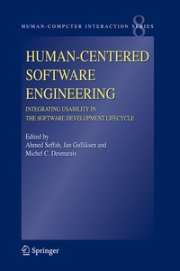 Enlarge image Cover: Human-Centered Software Engineering - Integrating Usability in the Software Development Lifecycle - Springer