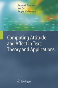 Abbildung von: Computing Attitude and Affect in Text: Theory and Applications - Springer