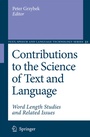 Cover: Contributions to the Science of Text and Language - Springer