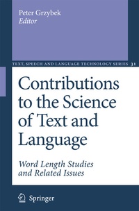 Abbildung von: Contributions to the Science of Text and Language - Springer