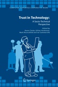 Cover: Trust in Technology: A Socio-Technical Perspective - Springer