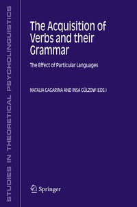 Abbildung von: The Acquisition of Verbs and their Grammar: - Springer