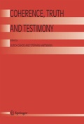 Cover: Coherence, Truth and Testimony - Springer
