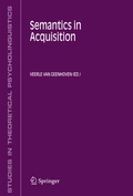 Cover: Semantics in Acquisition - Springer