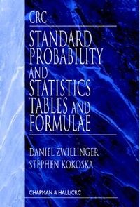Enlarge image Cover: CRC Standard Probability and Statistics Tables and Formulae - CRC Press