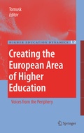 Cover: Creating the European Area of Higher Education - Springer