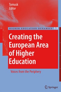 Enlarge image Cover: Creating the European Area of Higher Education - Springer