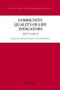 Cover: Community Quality-of-Life Indicators - Springer