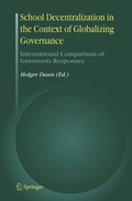 Cover: School Decentralization in the Context of Globalizing Governance - Springer