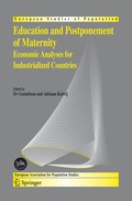 Cover: Education and Postponement of Maternity - Springer