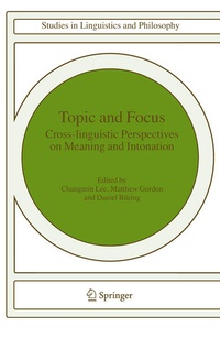 Enlarge image Cover: Topic and Focus - Springer