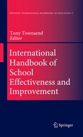 Cover: International Handbook of School Effectiveness and Improvement - Springer