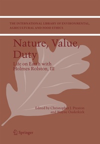 Enlarge image Cover: Nature, Value, Duty - Springer