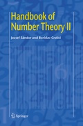 Cover: Handbook of Number Theory II - Springer