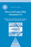 Cover: Direct and Large-Eddy Simulation VI - Springer