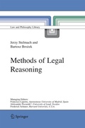 Cover: Methods of Legal Reasoning - Springer