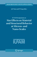 Cover: IUTAM Symposium on Size Effects on Material and Structural Behavior at Micron- and Nano-Scales - Springer