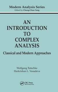 Enlarge image Cover: An Introduction to Complex Analysis - Chapman & Hall/CRC