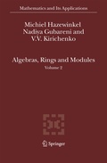Cover: Algebras, Rings and Modules - Springer