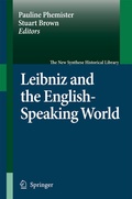 Cover: Leibniz and the English-Speaking World - Springer