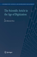 Cover: The Scientific Article in the Age of Digitization - Springer