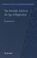 Cover: The Scientific Article in the Age of Digitization - Springer